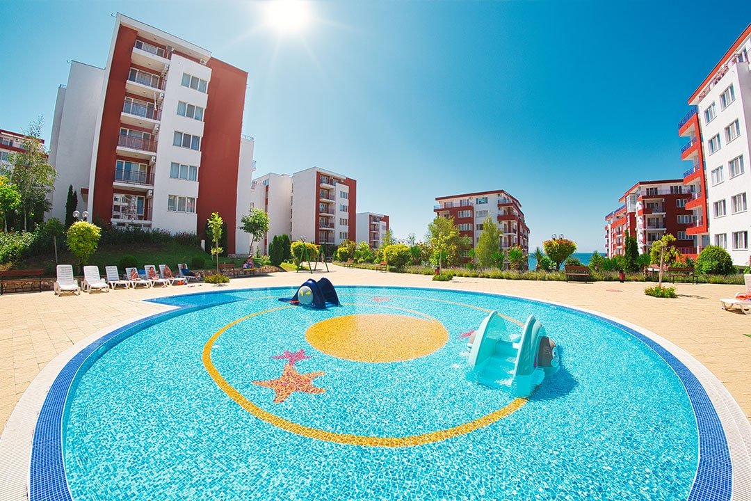 Апаратамент 1+1, Первая  линия моря, Комплекс Panorama Fort Beach, Святой Влас