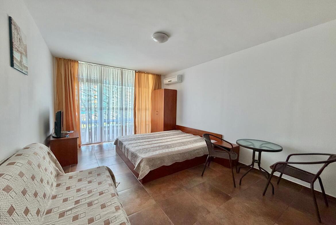 Апартамент студия, 1+0, закрытый комплекс Abelia Residenсе, Солнечный Берег