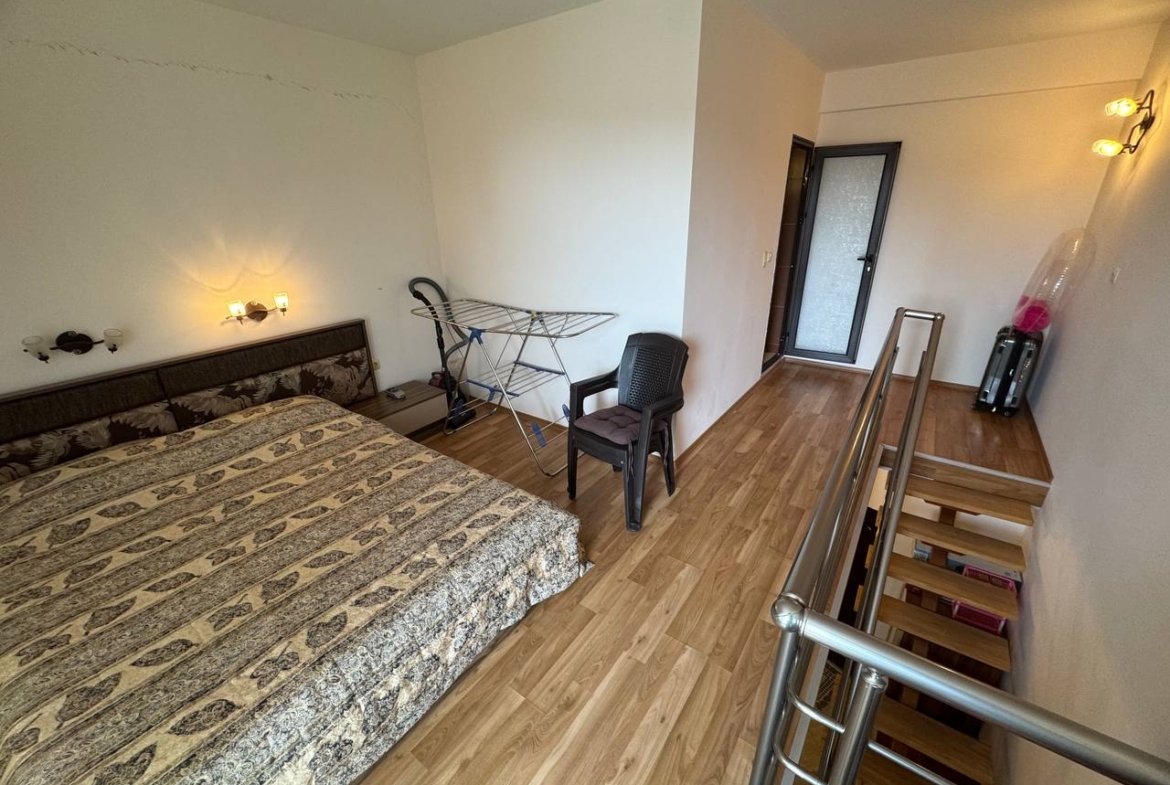 Мезонет 2 уровня, 1 спальня, двухкомнатная квартира в комплексе Amber Beach, Солнечный Берег