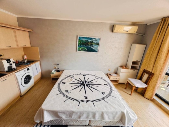 Квартира студия 1+0, в комплексе с бассейном, Avalon, Солнечный Берег