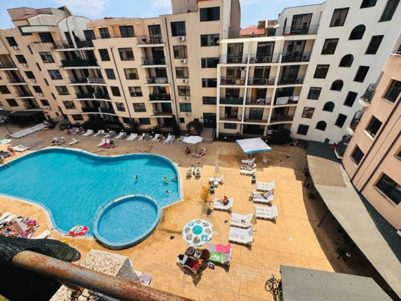 Квартира студия 1+0, в комплексе с бассейном, Avalon, Солнечный Берег