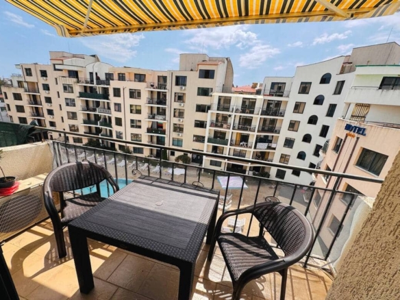 Квартира студия 1+0, в комплексе с бассейном, Avalon, Солнечный Берег