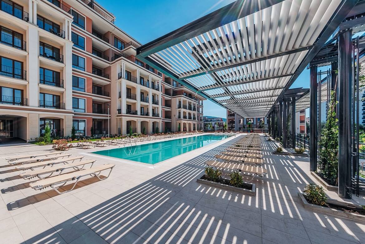 Новострой, апартамент 1+1, с 1-ой спальней, Green Fort Suites, Святой Влас