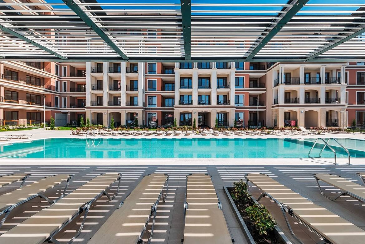 Новострой, апартамент 1+1, с 1-ой спальней, Green Fort Suites, Святой Влас