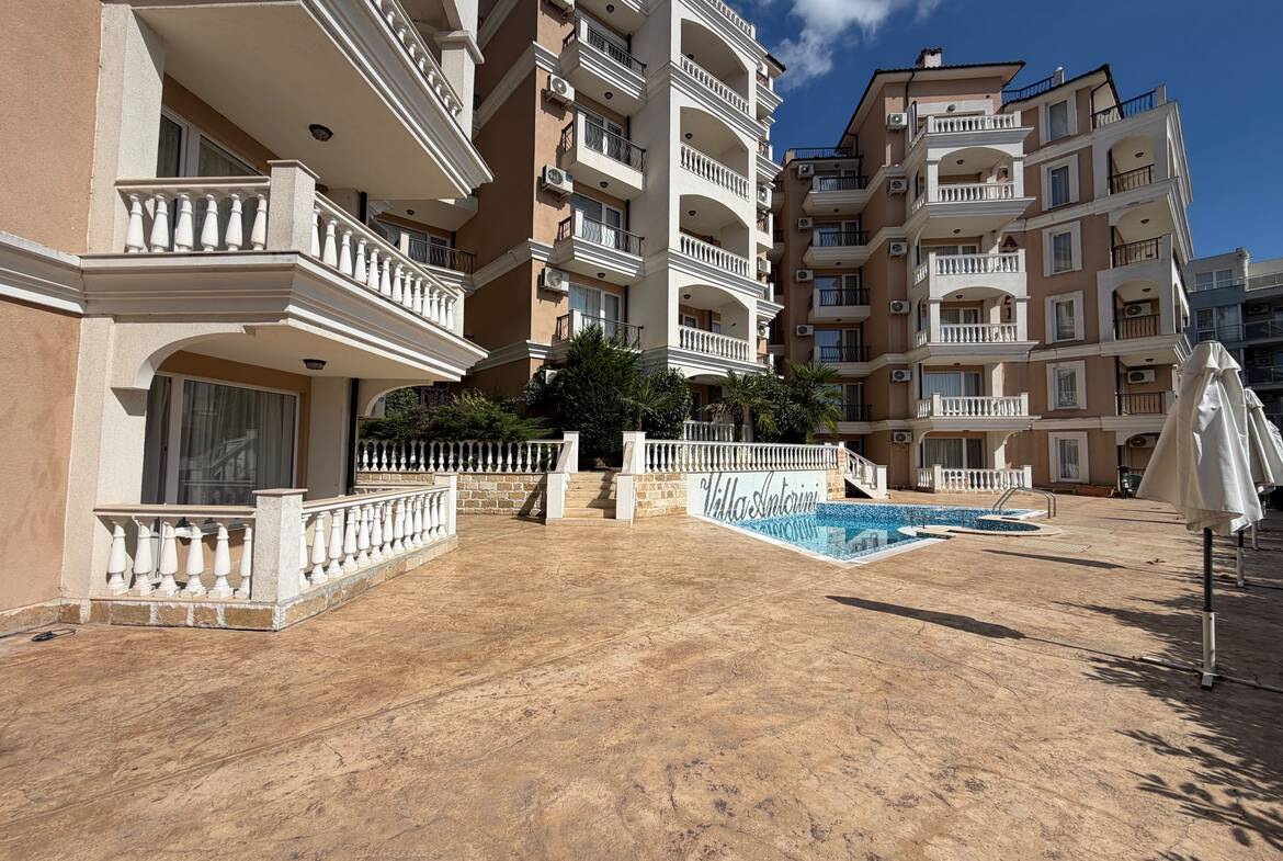 Апартамент 1+1 с 1-ой спальней, Святой Влас, мини комплекс с бассейном Villa Antorini